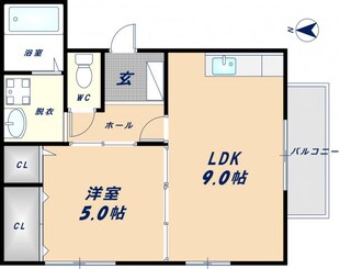 ジャルディーノ弐番館の物件間取画像